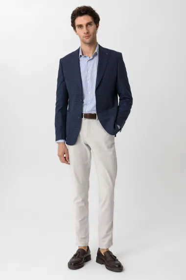 Slim Kalıp Armürlü Ceket - photo 3