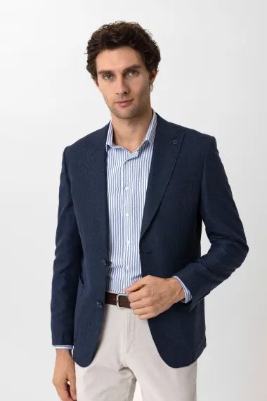 Slim Kalıp Armürlü Ceket - photo 2