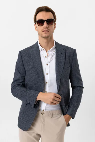 Regular Kalıp Desenli Ceket - photo 2