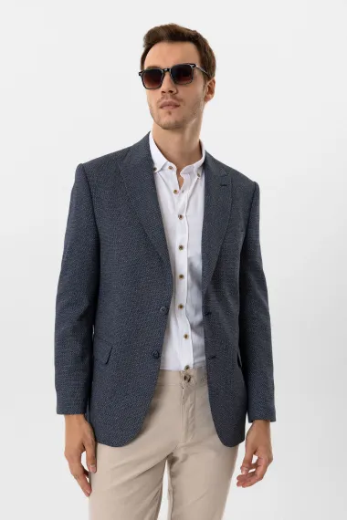 Regular Kalıp Desenli Ceket - photo 3