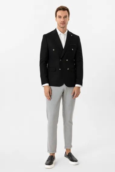 Slim Kalıp Desenli Ceket - photo 3