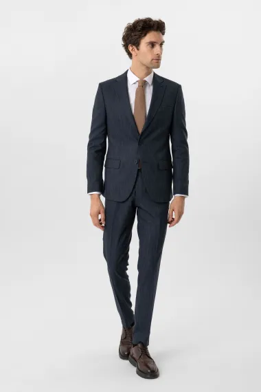 Slimfit Desenli Takım Elbise - fotoğraf 2