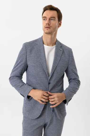 Slimfit Desenli Takım Elbise - photo 4