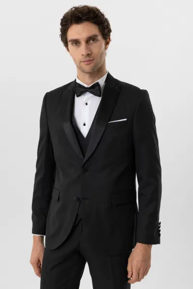 Slimfit Armürlü Takım Elbise - photo 3