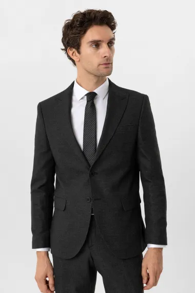 Slim Kalıp Armürlü Takım Elbise - photo 3