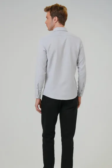 Köşeli Manşet Regular Baskılı Gömlek - fotoğraf 5