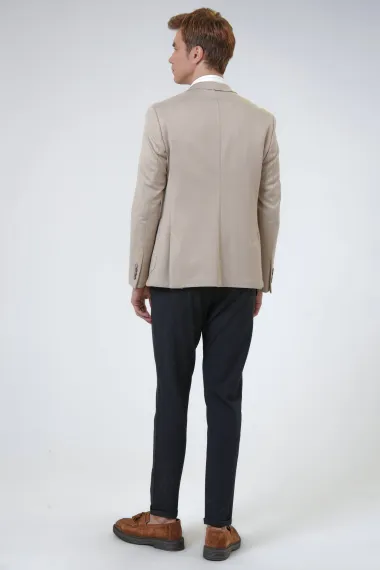 Slim Kalıp Baskılı Ceket - fotoğraf 4