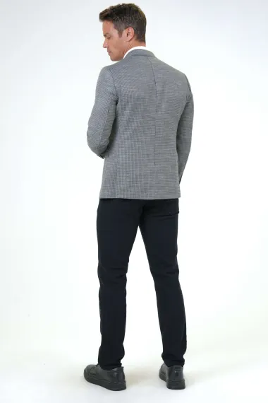 Slim Kalıp Desenli Ceket - photo 4