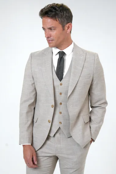 Slimfit Desenli Yelekli Takım Elbise - fotoğraf 2