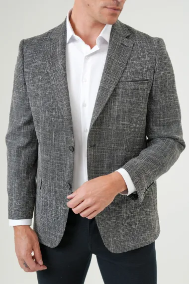 Regular Kalıp Desenli Ceket - photo 4