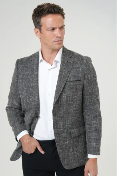 Regular Kalıp Desenli Ceket - photo 3