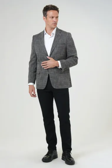 Regular Kalıp Desenli Ceket - photo 2