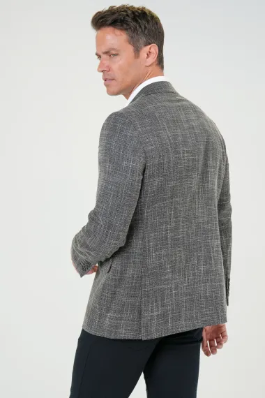 Regular Kalıp Desenli Ceket - photo 5