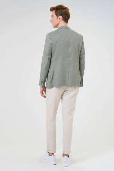 Slim Kalıp Baskılı Ceket - photo 5