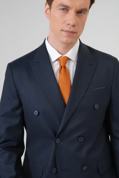 Slim Kalıp Desenli Takım Elbise - fotoğraf 3