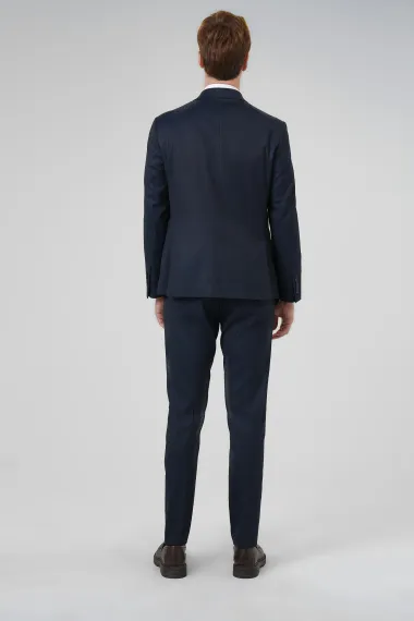 Slim Kalıp Desenli Takım Elbise - fotoğraf 5