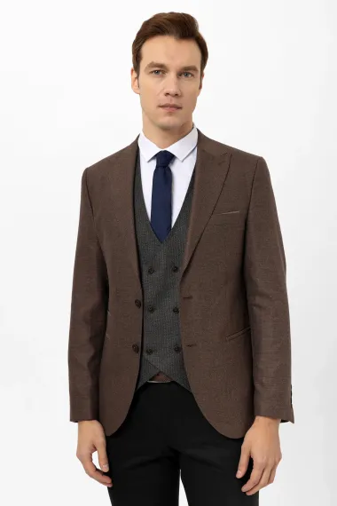 Slim Mold Dobby Vest Suit - photo 3