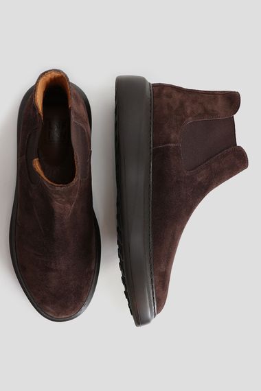 Мужские замшевые ботинки Lofty коричневые - фото 4