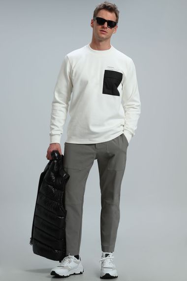Eldon Erkek Sweatshirt Kirik Beyaz satın al | TT-Turk türk 
