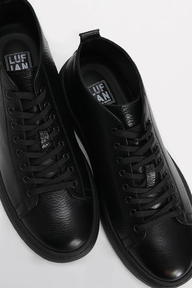 Aden Men's Leather Shoes Black - photo 3