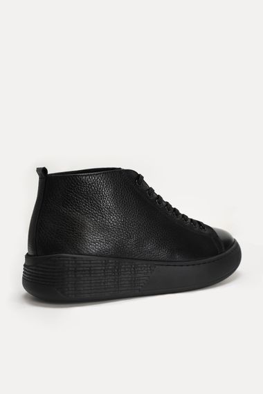 Aden Men's Leather Shoes Black - photo 2