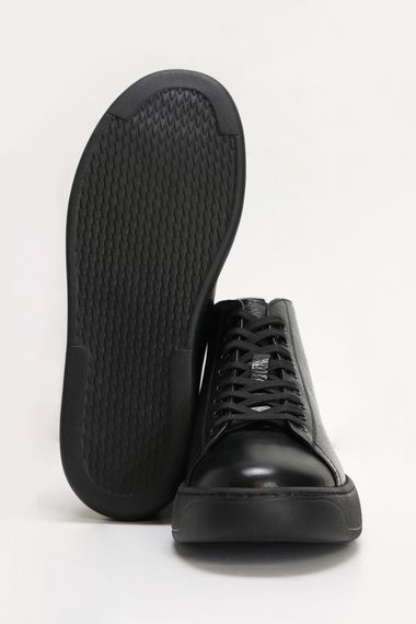 Aden Men's Leather Shoes Black - photo 4