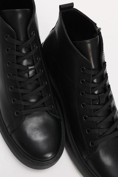 Diego Men's Leather Shoes Black - photo 3