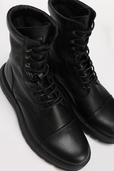 Soldato Men's Leather Boots Black - photo 3