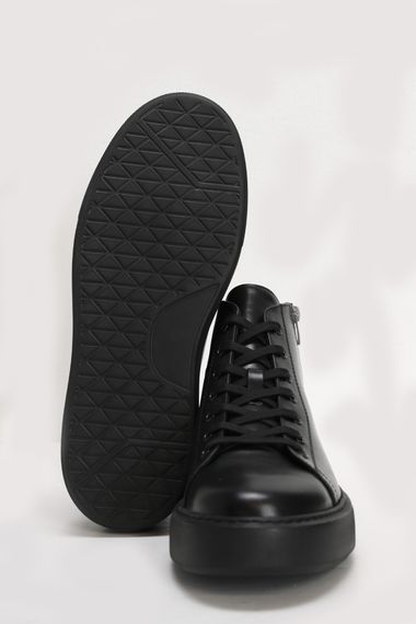 Diego Men's Leather Shoes Black - photo 4