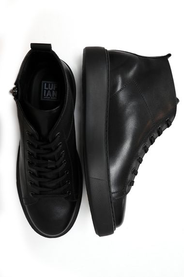 Diego Men's Leather Shoes Black - photo 5