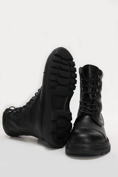 Soldato Men's Leather Boots Black - photo 4