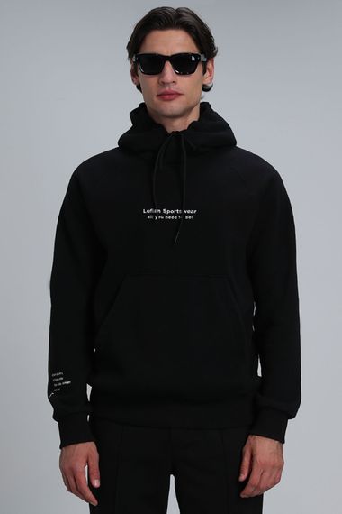 Luis Erkek Sweatshirt Siyah - fotoğraf 1