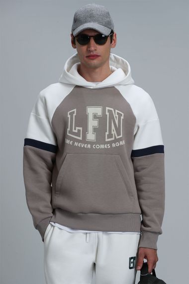 Never Men's Sweatshirt Beige - photo 1