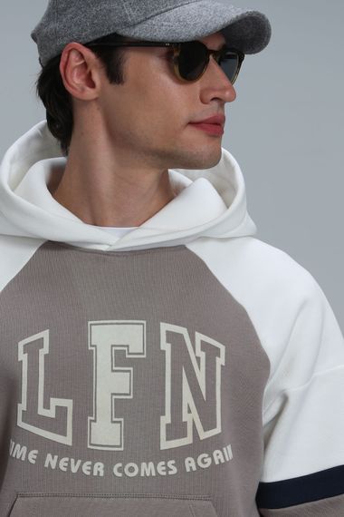 Never Men's Sweatshirt Beige - photo 3