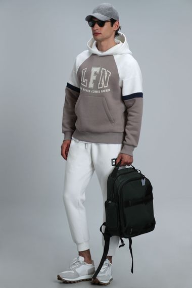 Never Men's Sweatshirt Beige - photo 4