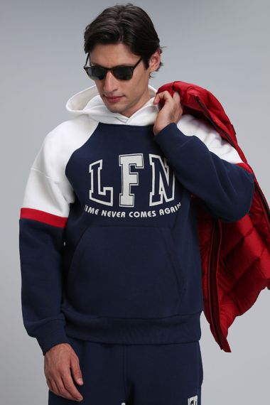 Never Men's Sweatshirt Navy Blue - photo 3