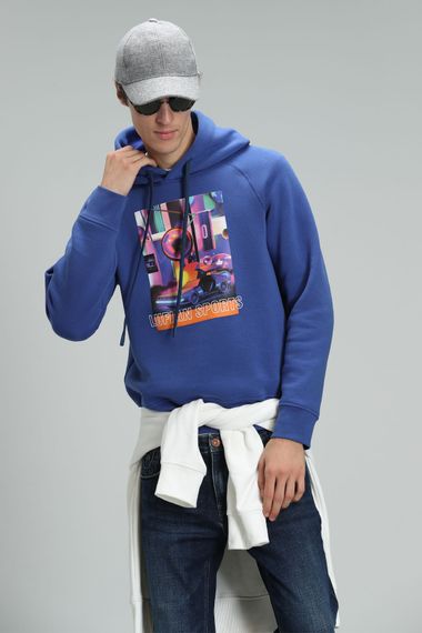 General Erkek Sweatshirt Saks - fotoğraf 5