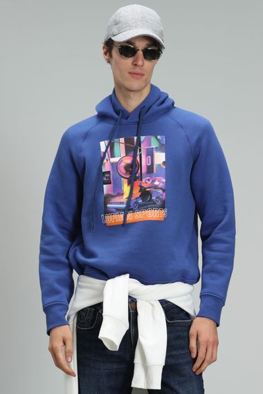 General Erkek Sweatshirt Saks - fotoğraf 1