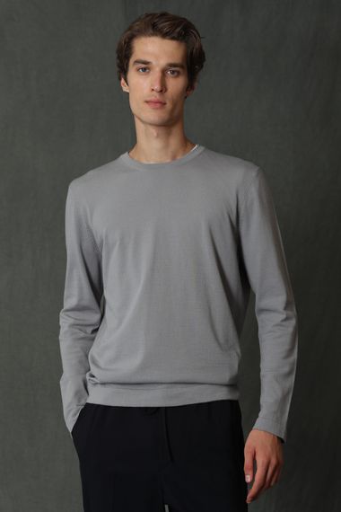 Star Men's Sweater Light Gray - photo 1