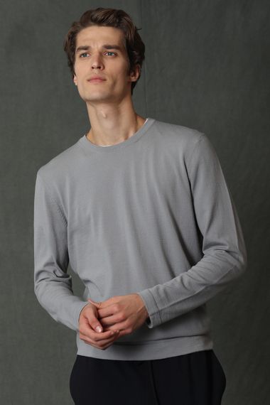 Star Men's Sweater Light Gray - photo 3