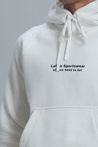 Luis Erkek Sweatshirt Kirik Beyaz - fotoğraf 3