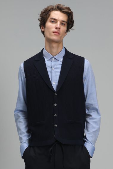 Level V Neck Vest Navy Blue - photo 1