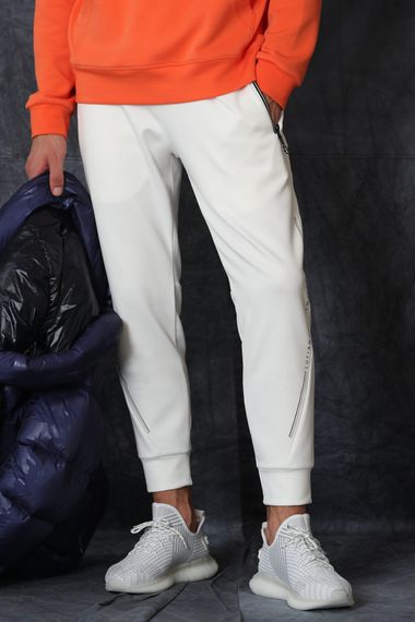 Glam Men's Tracksuit Bottoms Off White - photo 2