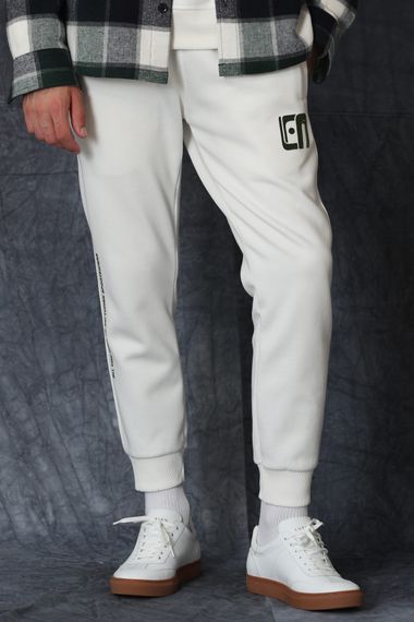 Jeremy Men's Tracksuit Bottoms Off White - photo 2