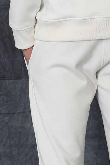 Jeremy Men's Tracksuit Bottoms Off White - photo 5