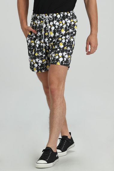 Geometric Men's Swim Shorts Black - photo 2