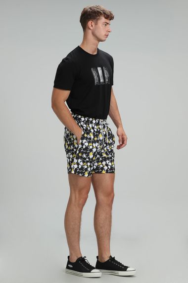 Geometric Men's Swim Shorts Black - photo 4