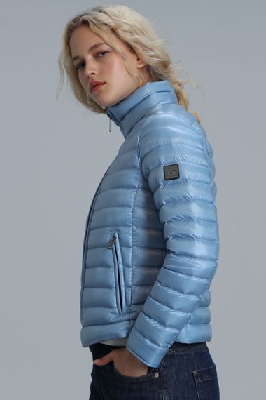 Mary Goose Feather Women's Coat Blue - photo 3