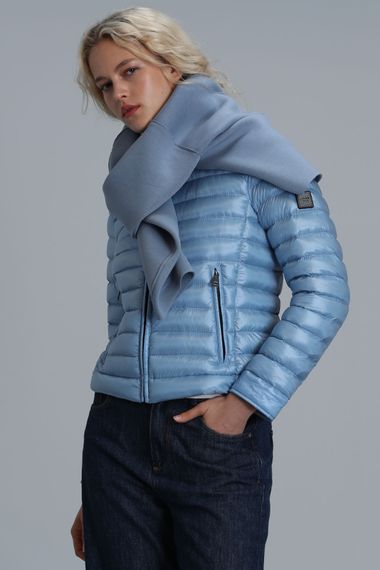 Mary Goose Feather Women's Coat Blue - photo 5