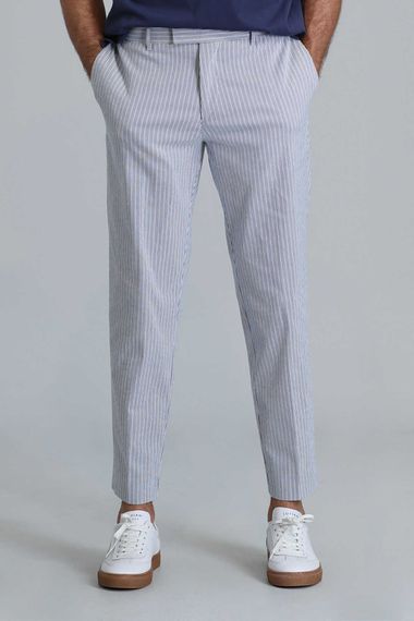 Frank Smart Erkek Chino Pantolon Slim Fit Saks - صورة 2